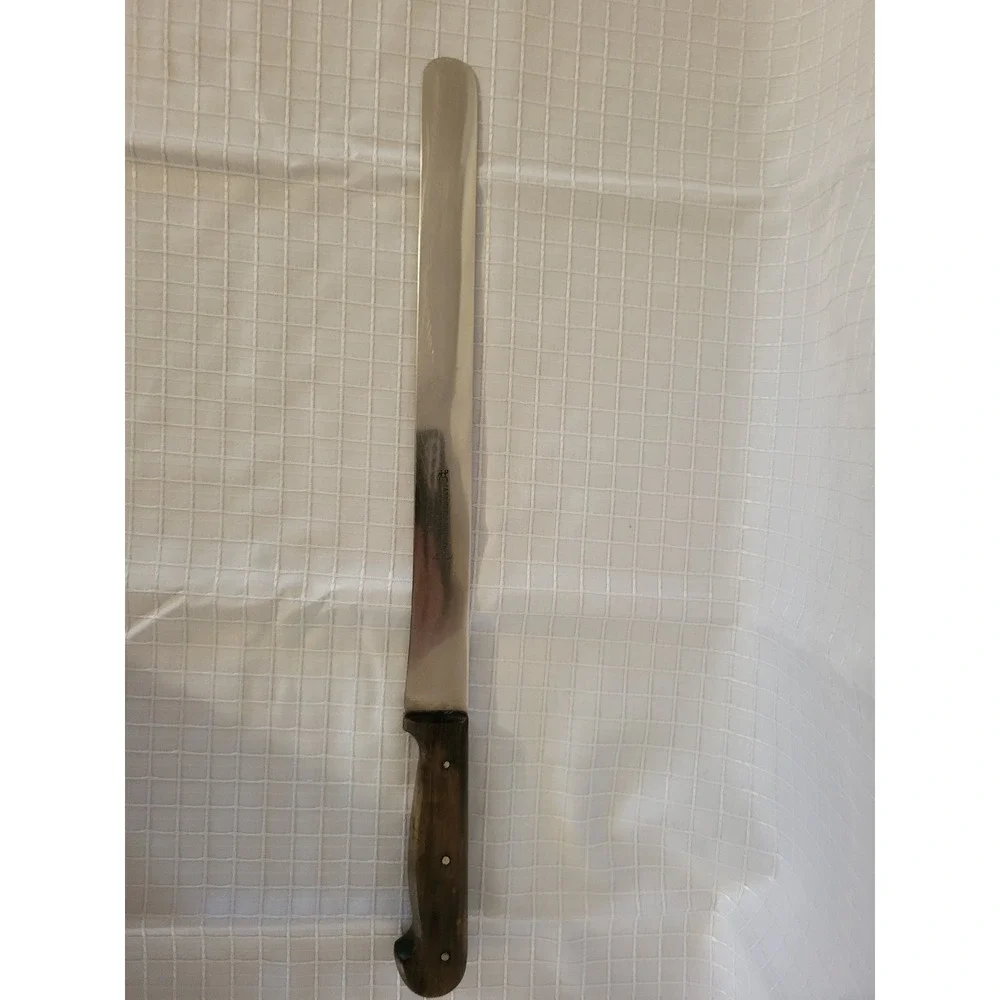J.A. Henckels Solingen Zwillingwerk Vintage 11in Slicer Knife Wood Handle